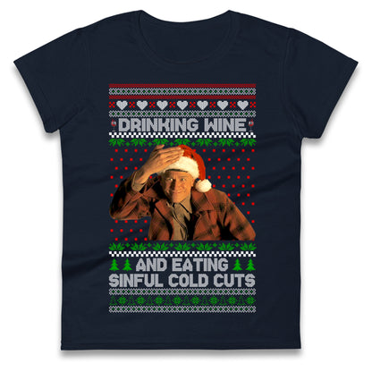 Ed Gein Wine Christmas Ladies T Shirt