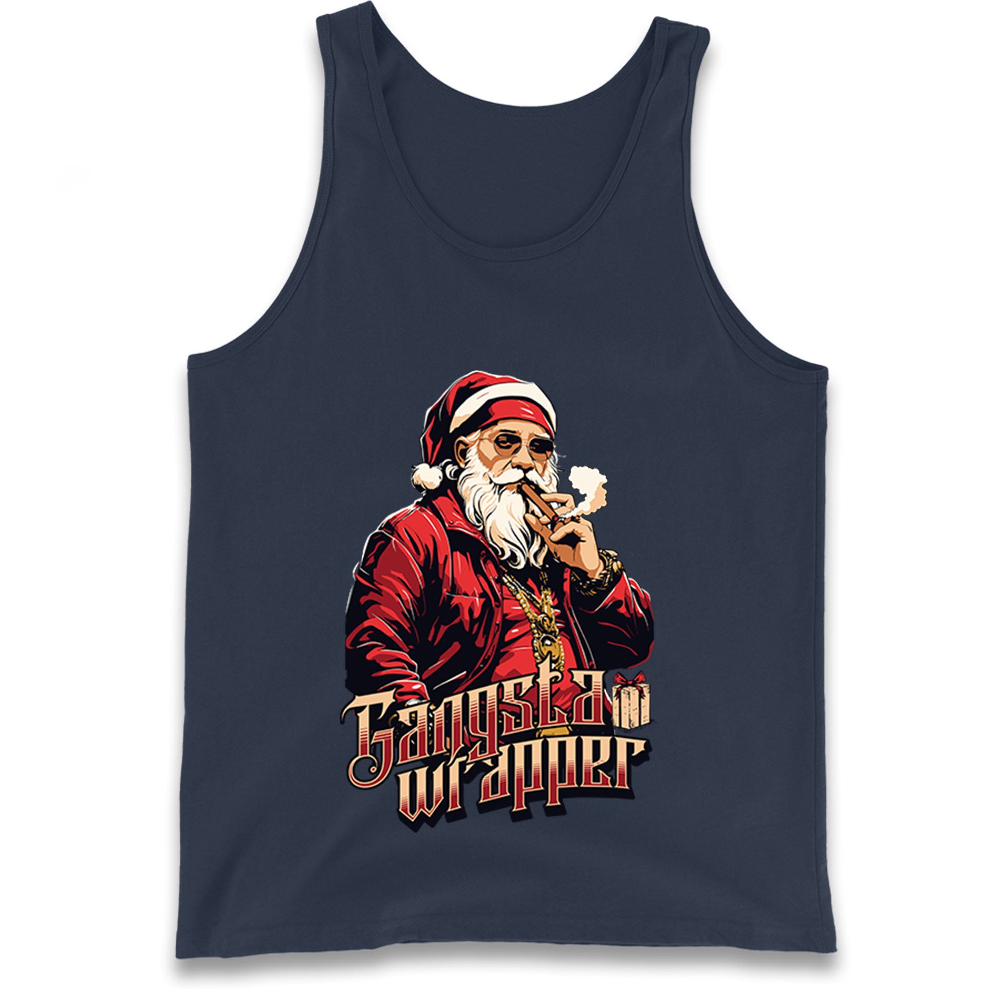 Santa Claus Gangster Tank Top