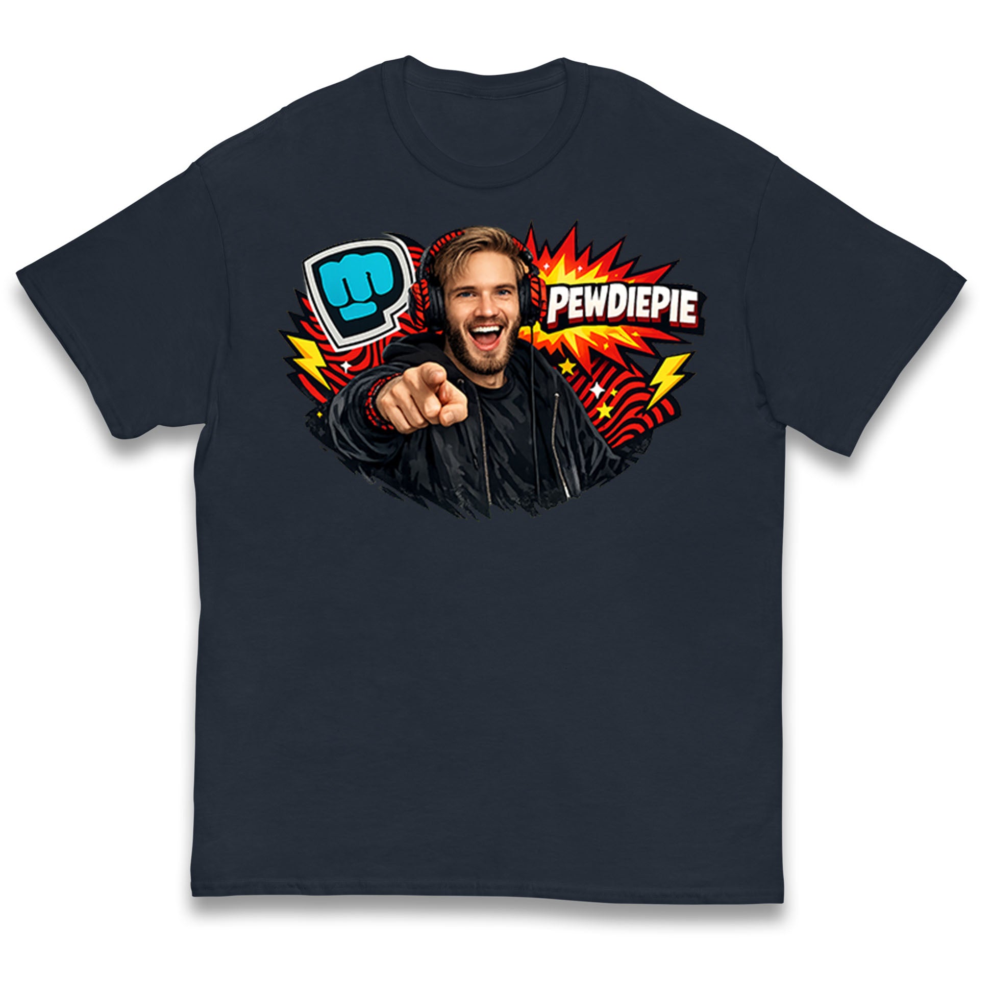 PewDiePie YouTuber Kids T Shirt 