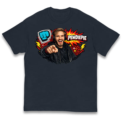 PewDiePie YouTuber Kids T Shirt 