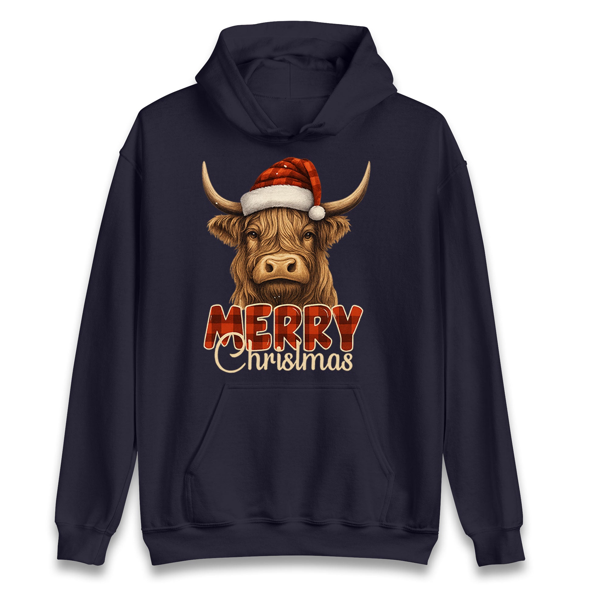 Highland Cow Christmas Hoodie