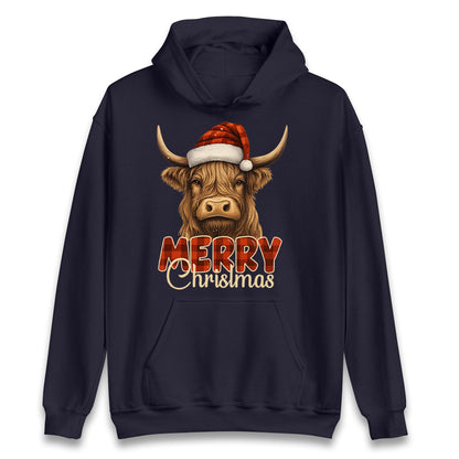Highland Cow Christmas Hoodie