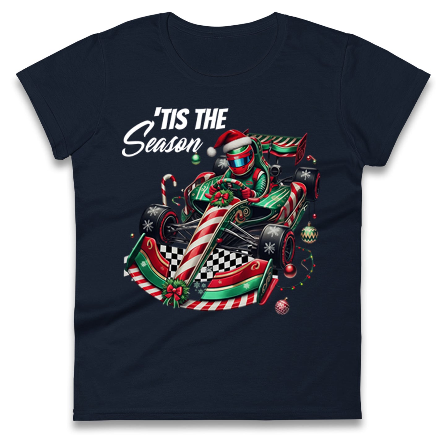 F1 Karting Tis The Season Christmas Ladies Shirt