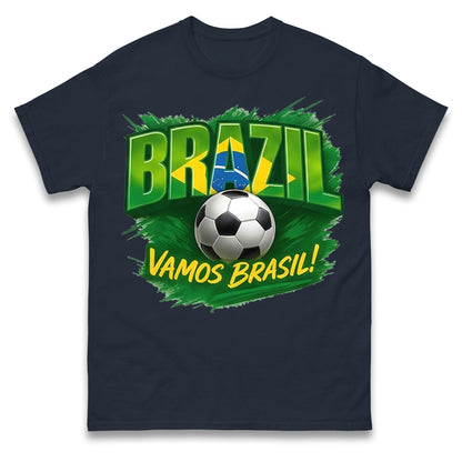 Brazil Retro Football T Shirt 