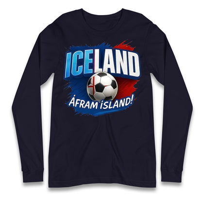 Iceland Retro World Cup Longsleeve T Shirt