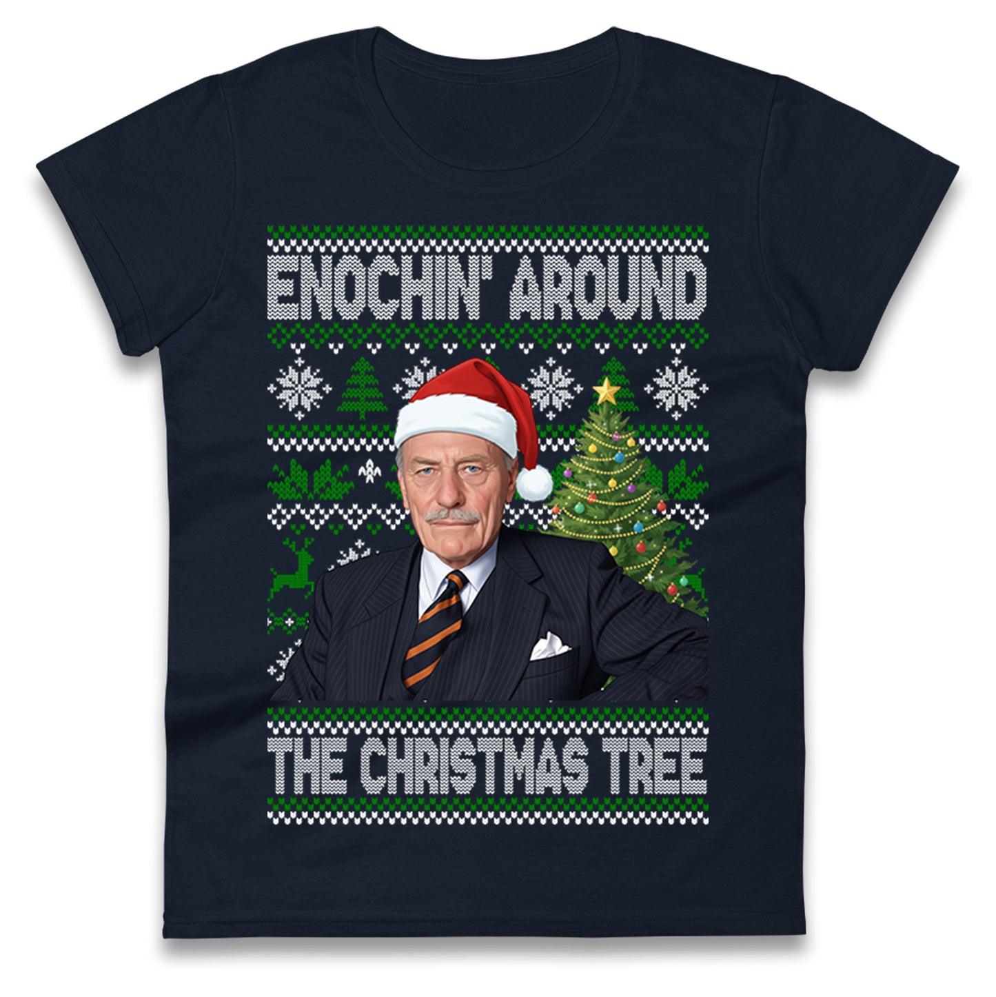 Enoch Powell Enochin Around the Christmas Tree Christmas Ladies Shirt