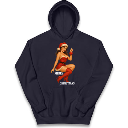 Merry Christmas Sexy Christmas Kids Hoodie
