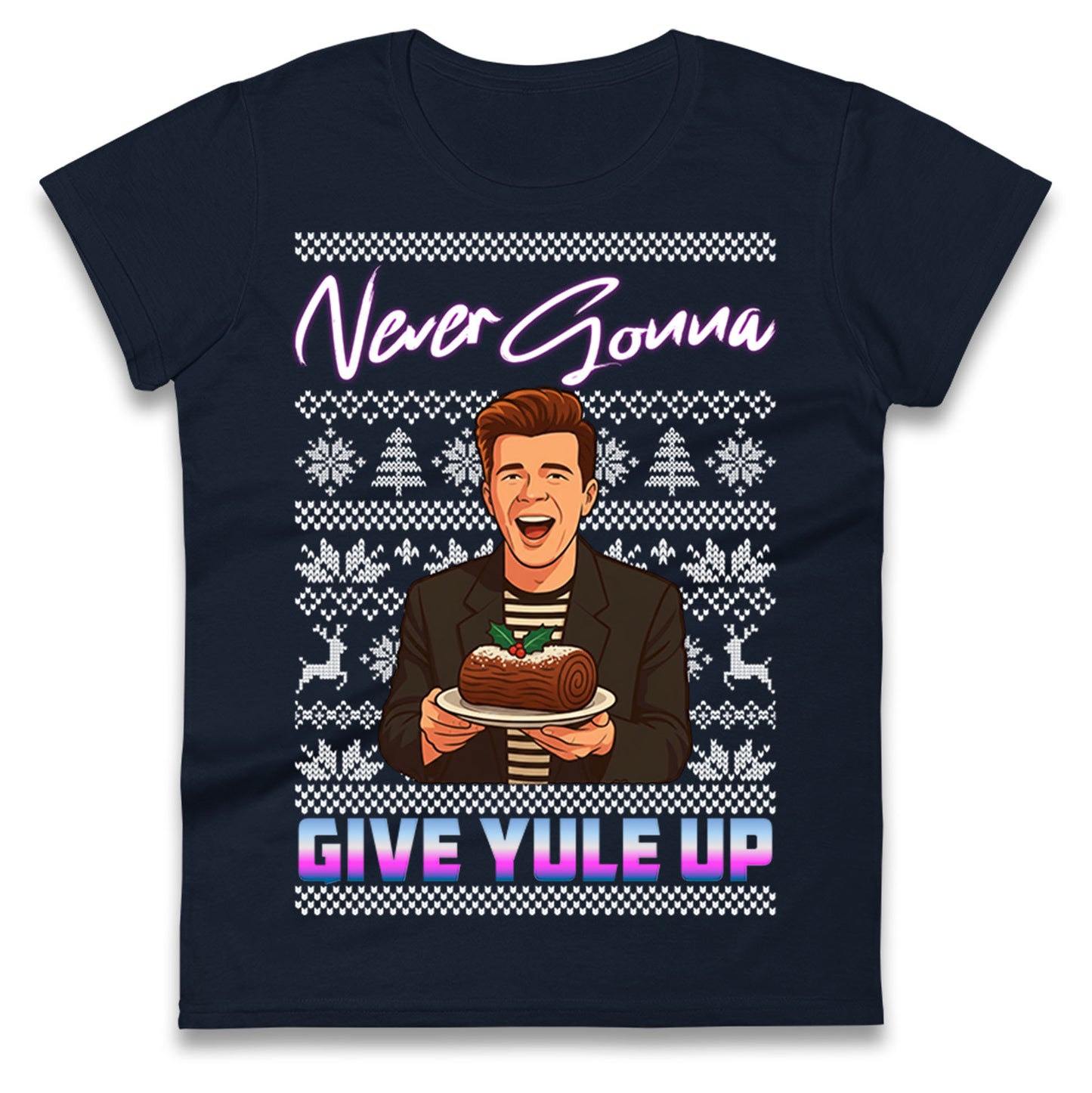 Rick Astley Christmas Ladies T Shirt
