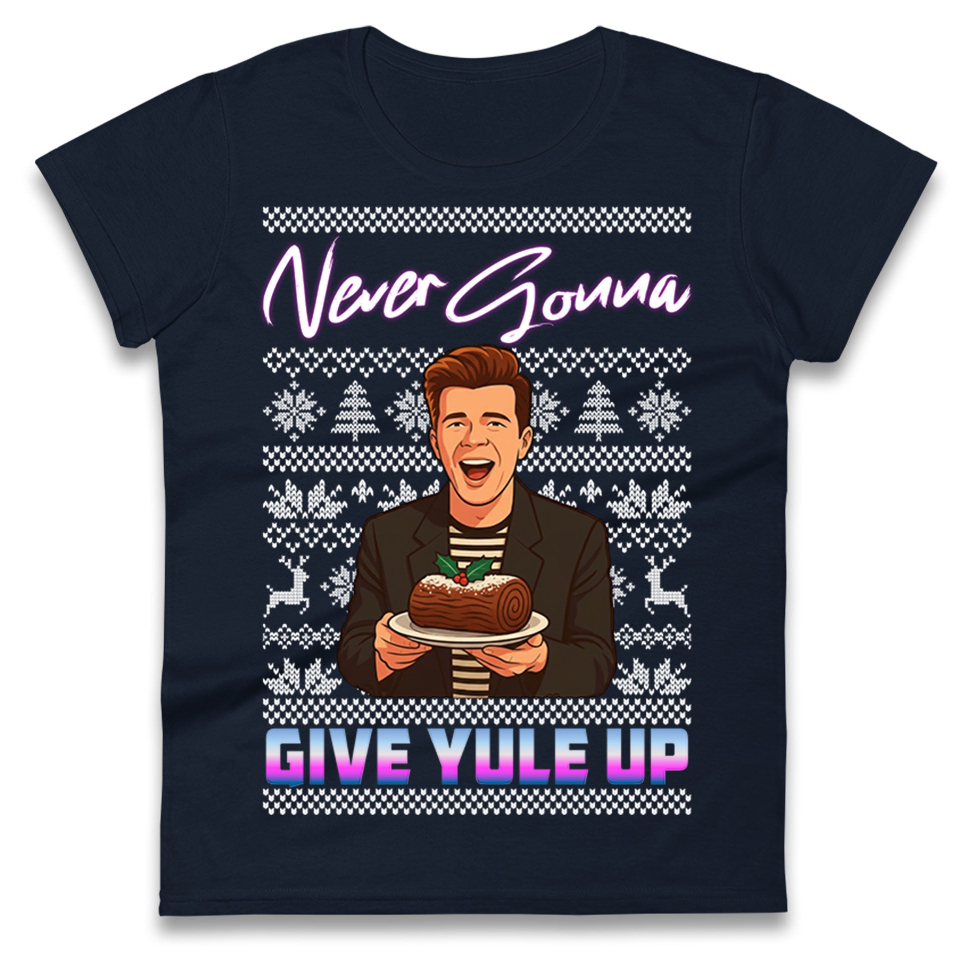 Rick Astley Christmas Ladies T Shirt