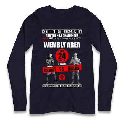 Jesus Christ Vs Santa Claus Longsleeve T Shirt