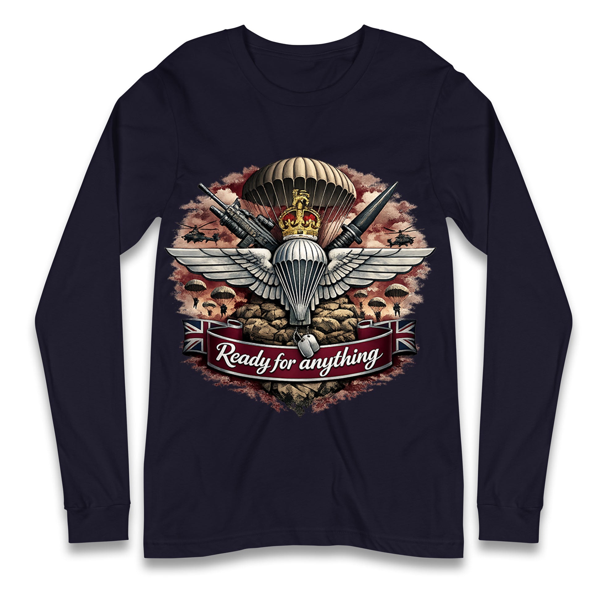 Ready for Anything Parachute Regiment Long Sleeve Shirt