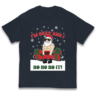 Santa Claus Ho Ho Ho Kids T Shirt