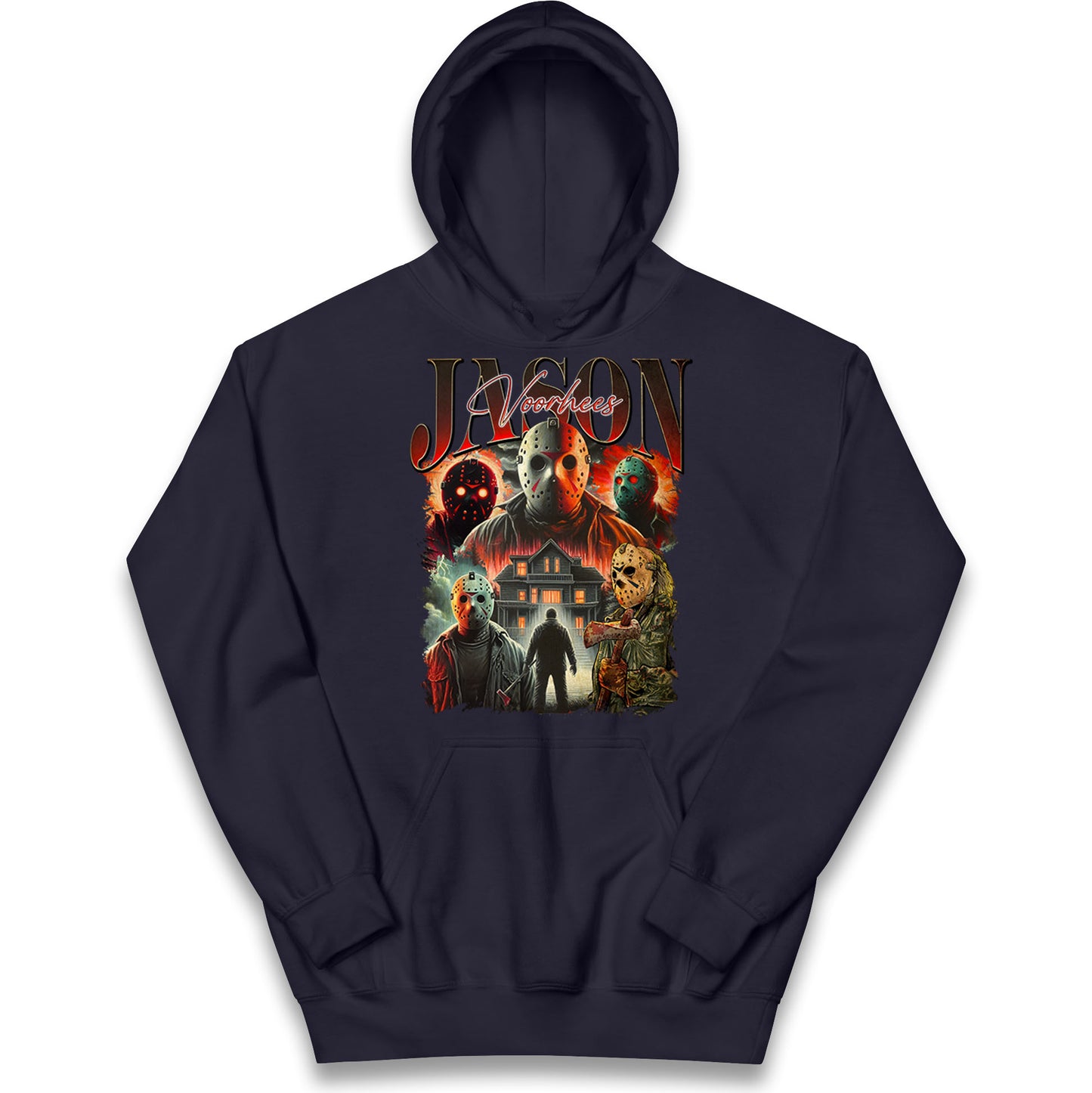 Jason voorhees scary Halloween Bootleg Kids Hoodie