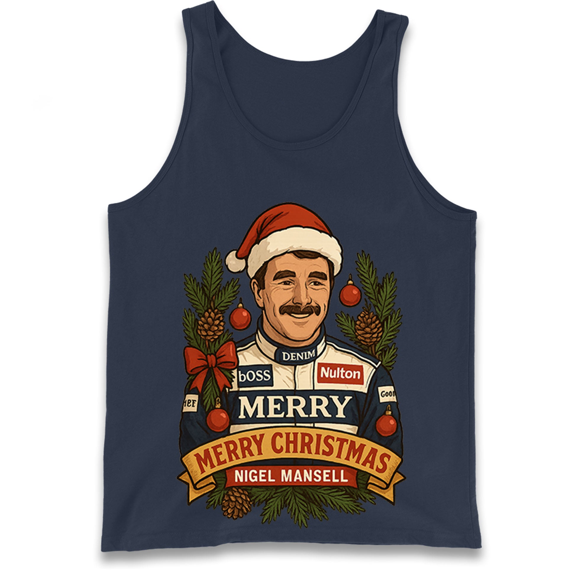 Nigel Mansell Christmas Tank Top