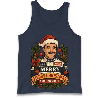 Nigel Mansell Christmas Tank Top