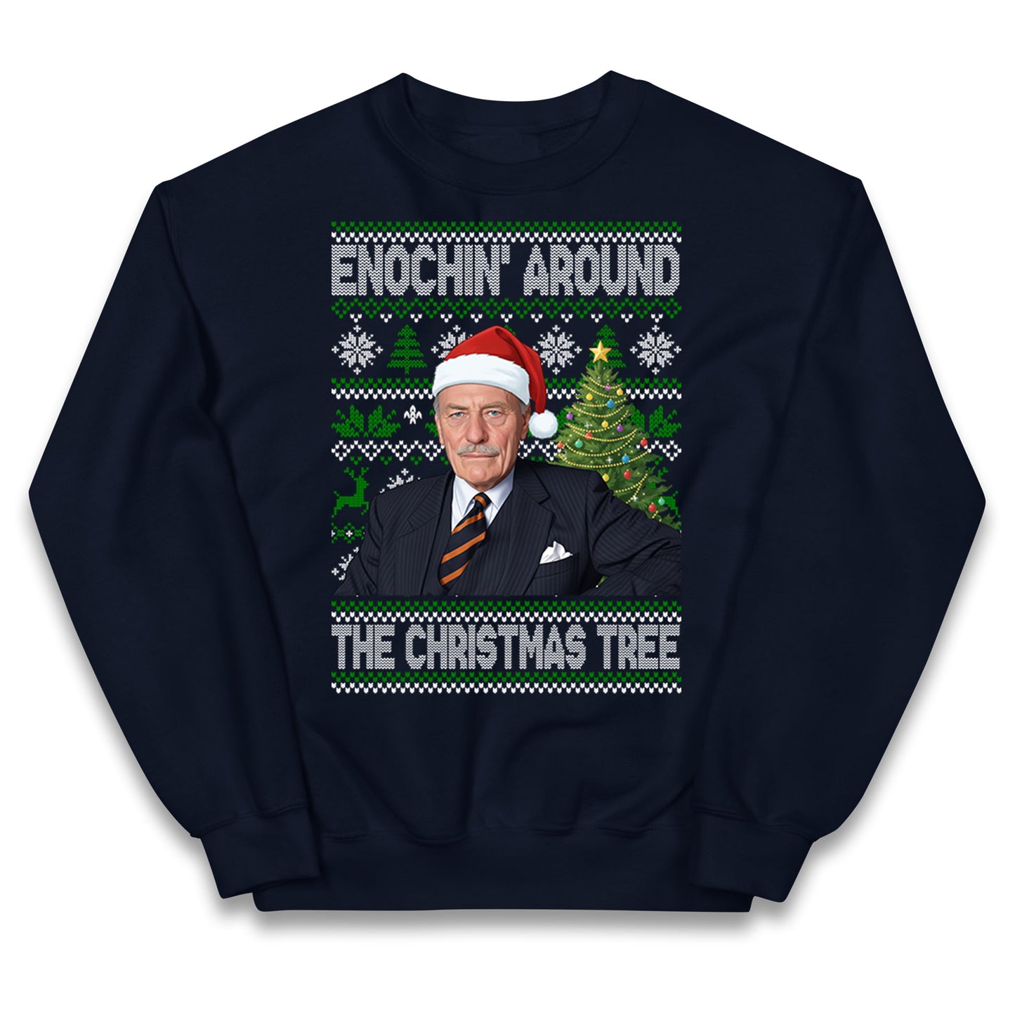 Enoch Powell Enochin Around the Christmas Tree Christmas Kids Jumper