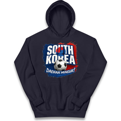 South Korea Football Kids Hoodie