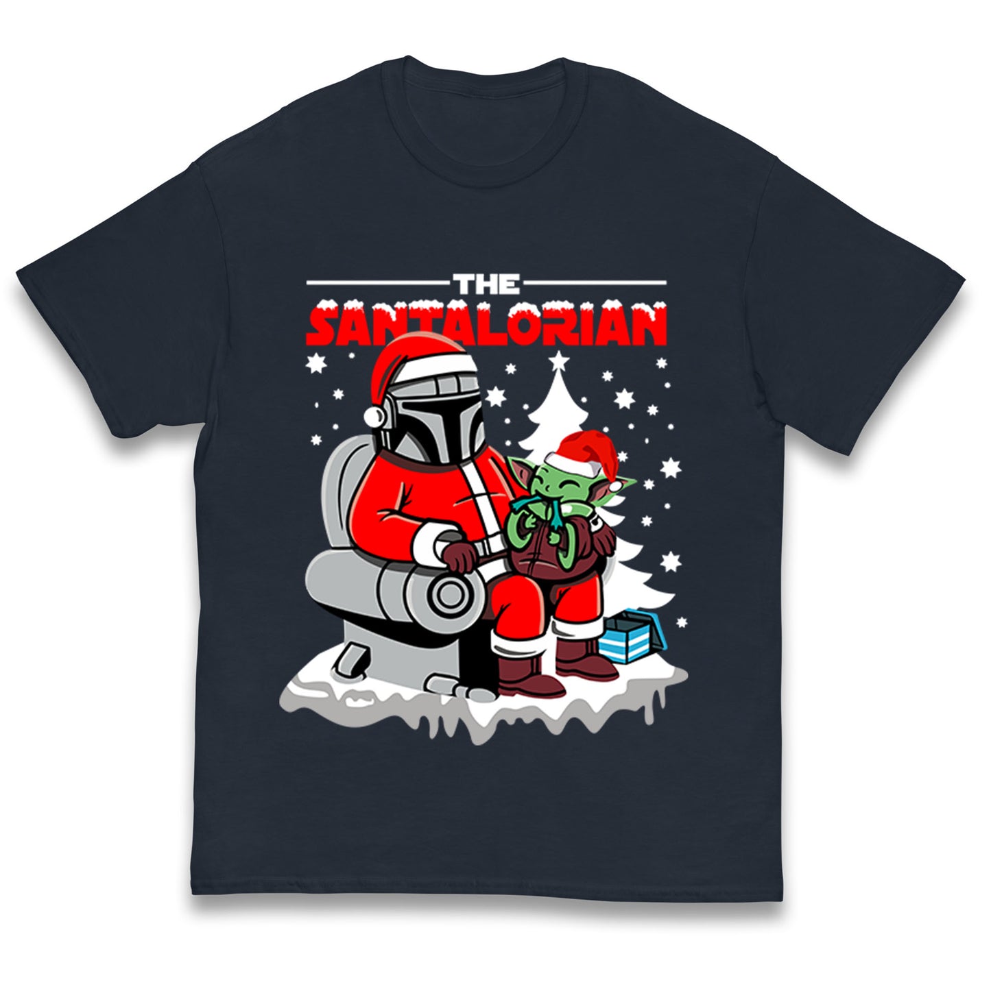 Mandalorian Christmas Kids T Shirt