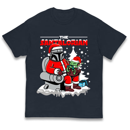 Mandalorian Christmas Kids T Shirt