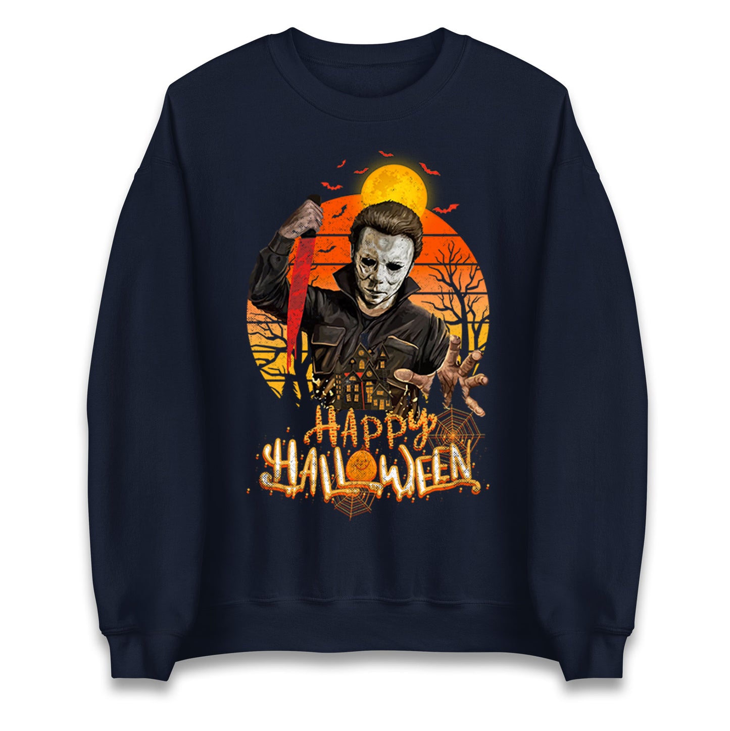 Michael Myers Happy Halloween Unisex Sweatshirt