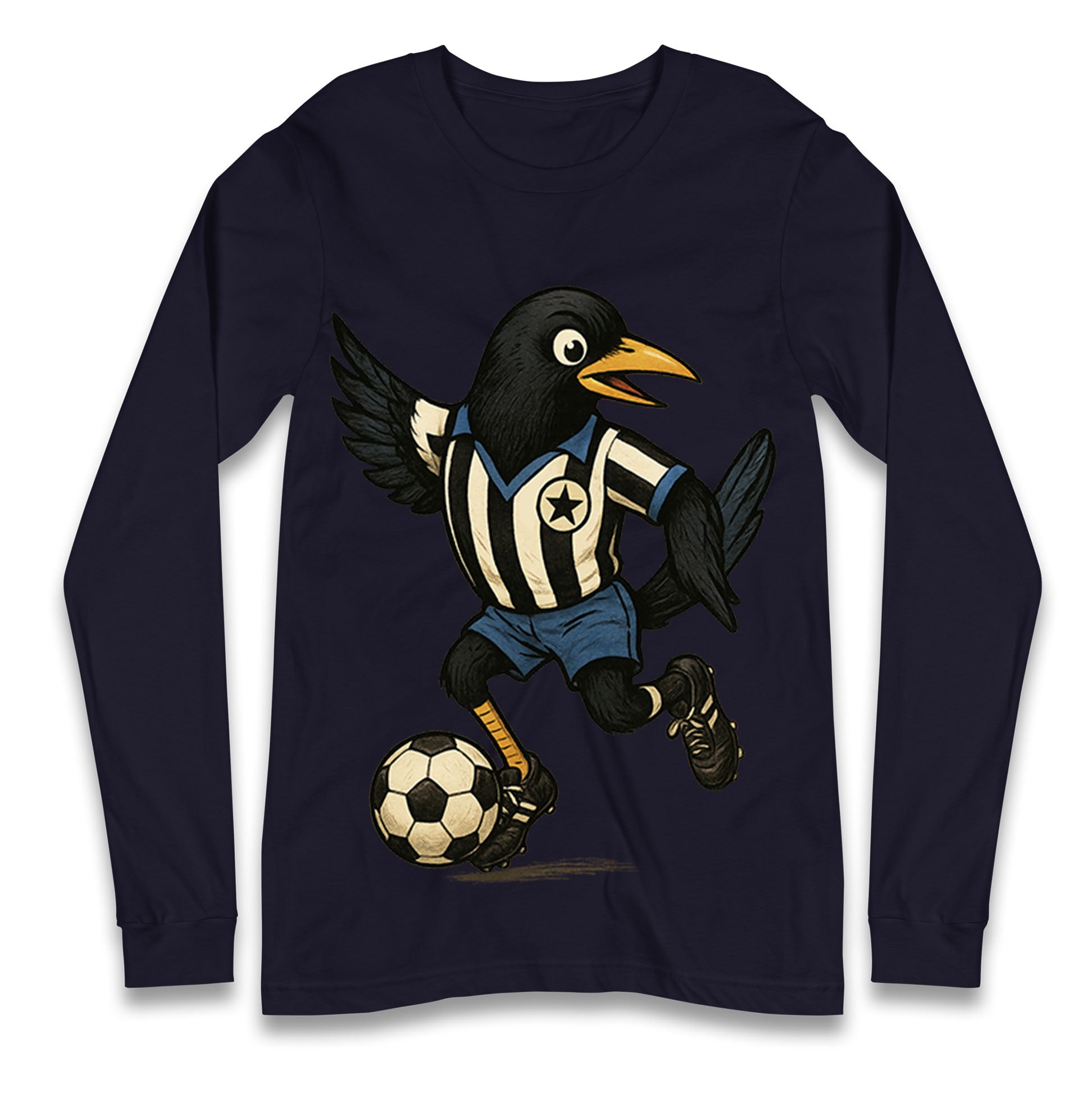 Retro Newcastle United Football Longsleeve T Shirt