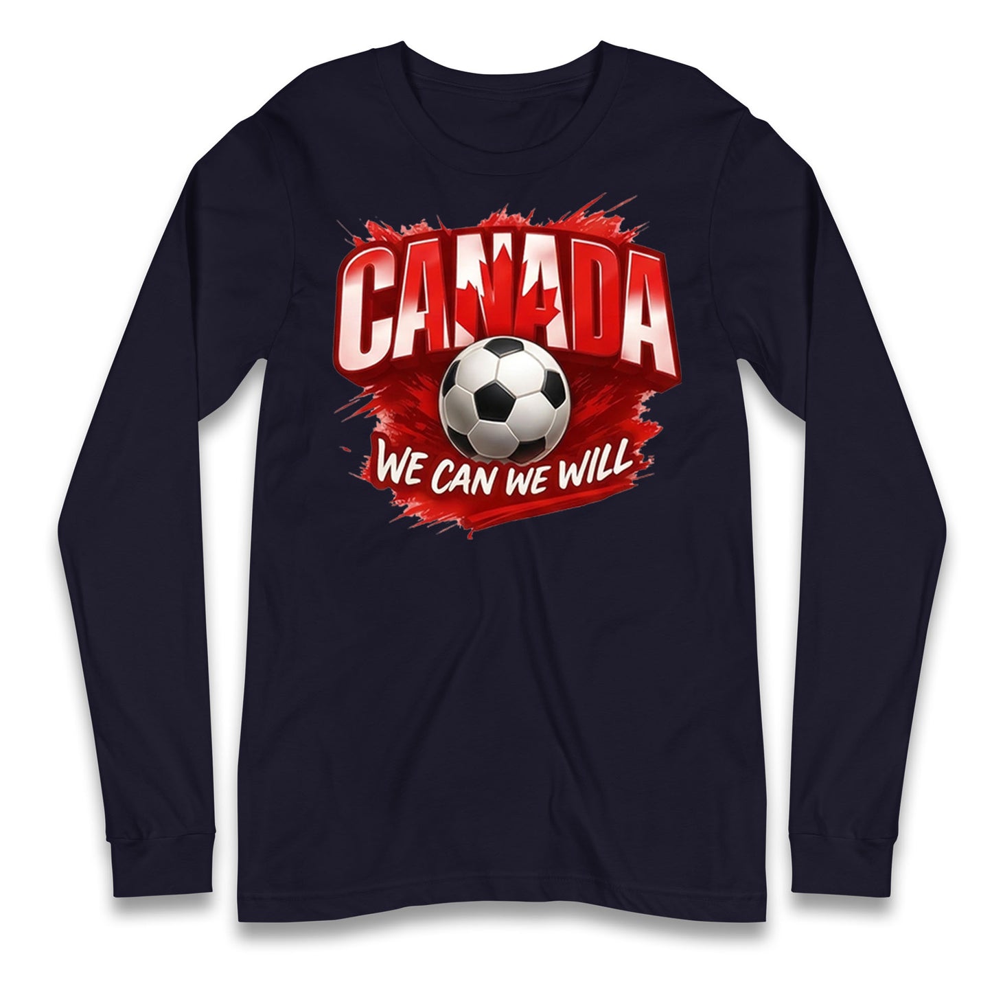 Canada Retro World Cup Longsleeve T Shirt 