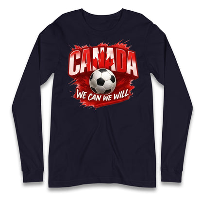 Canada Retro World Cup Longsleeve T Shirt 