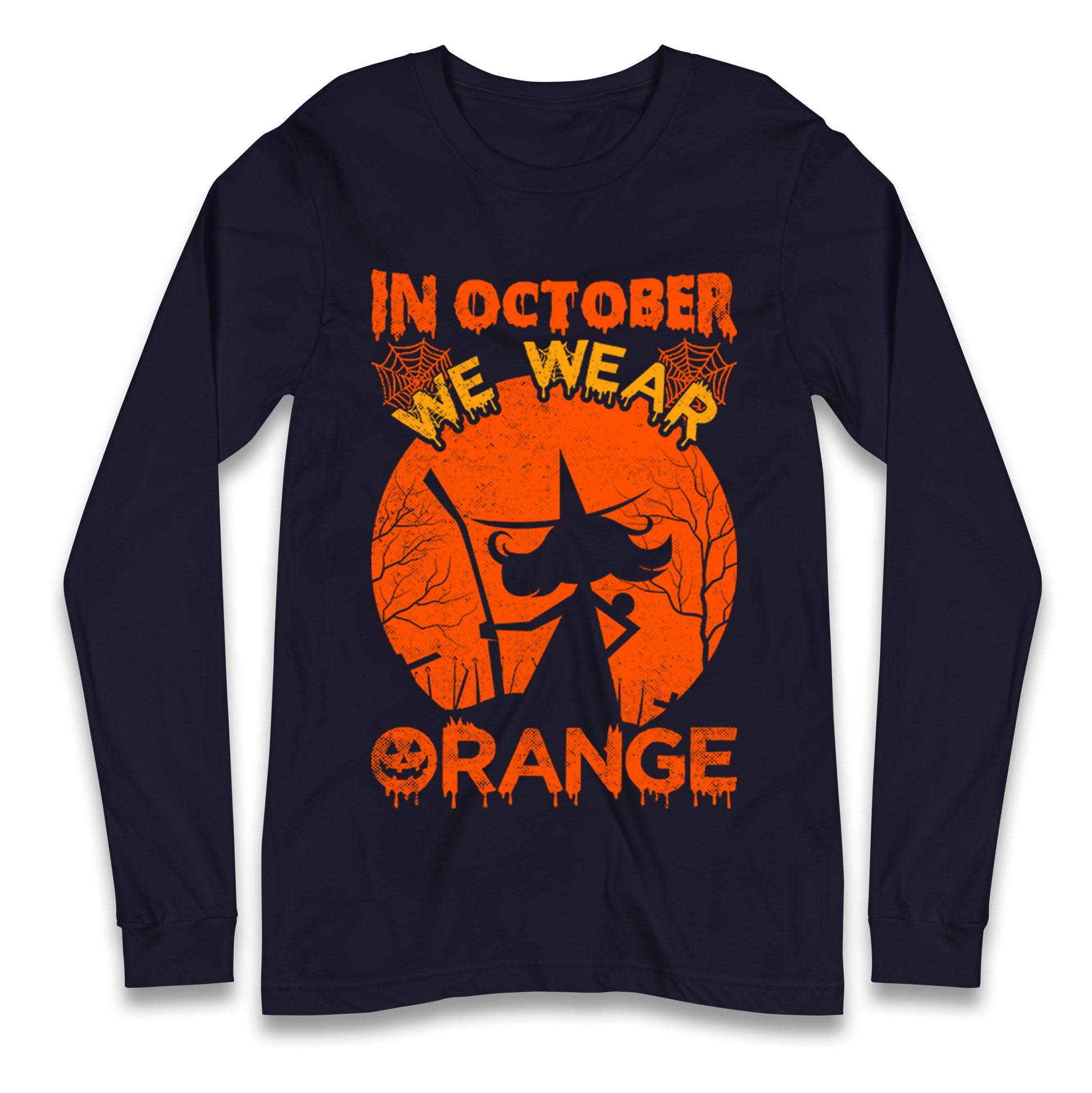 In October We Wear Orange Halloween T Shirt
