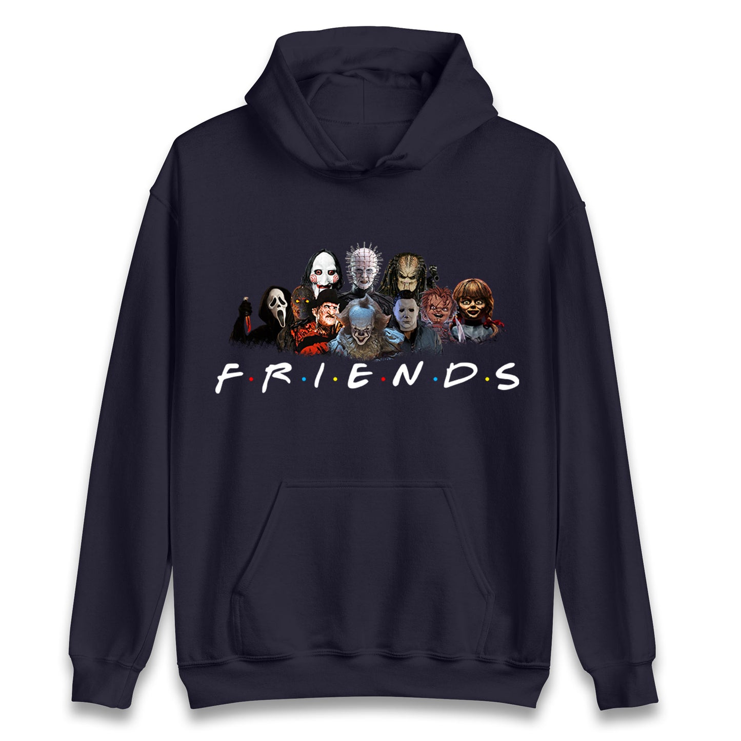 Horror Characters Friends Halloween Unisex Hoodie