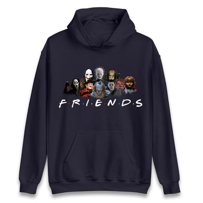 Horror Characters Friends Halloween Unisex Hoodie