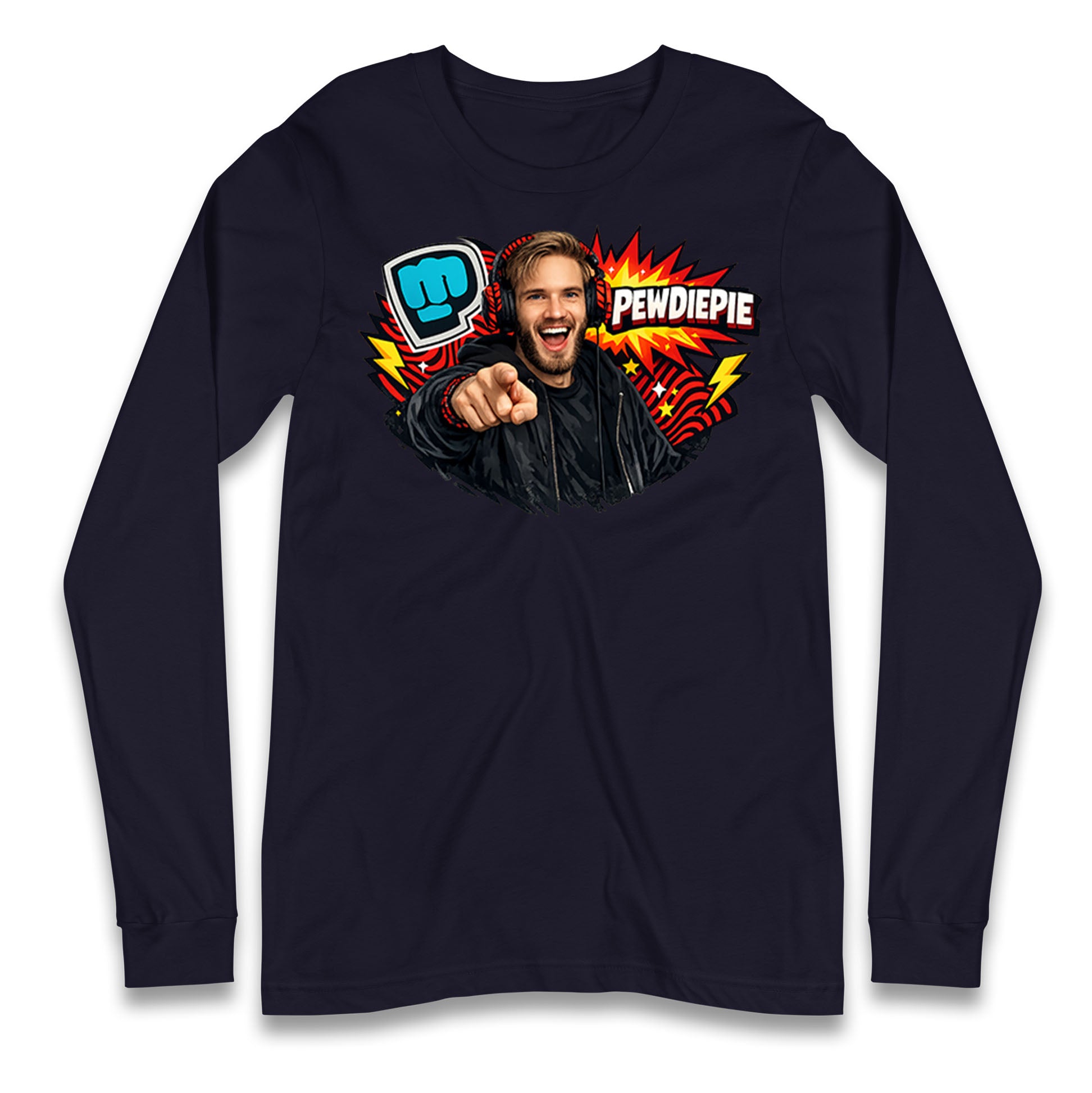 PewDiePie YouTuber Longsleeve T Shirt
