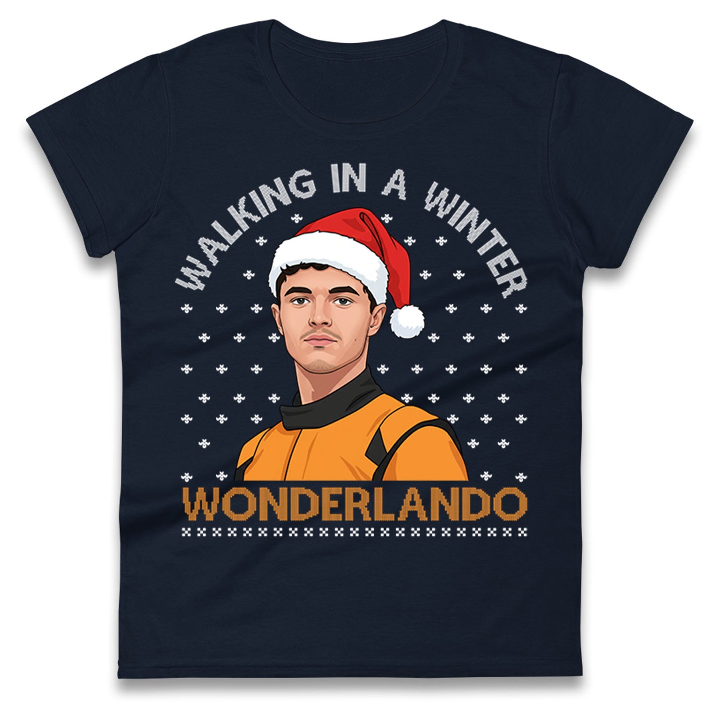 Lando Norris Christmas Ladies T Shirt