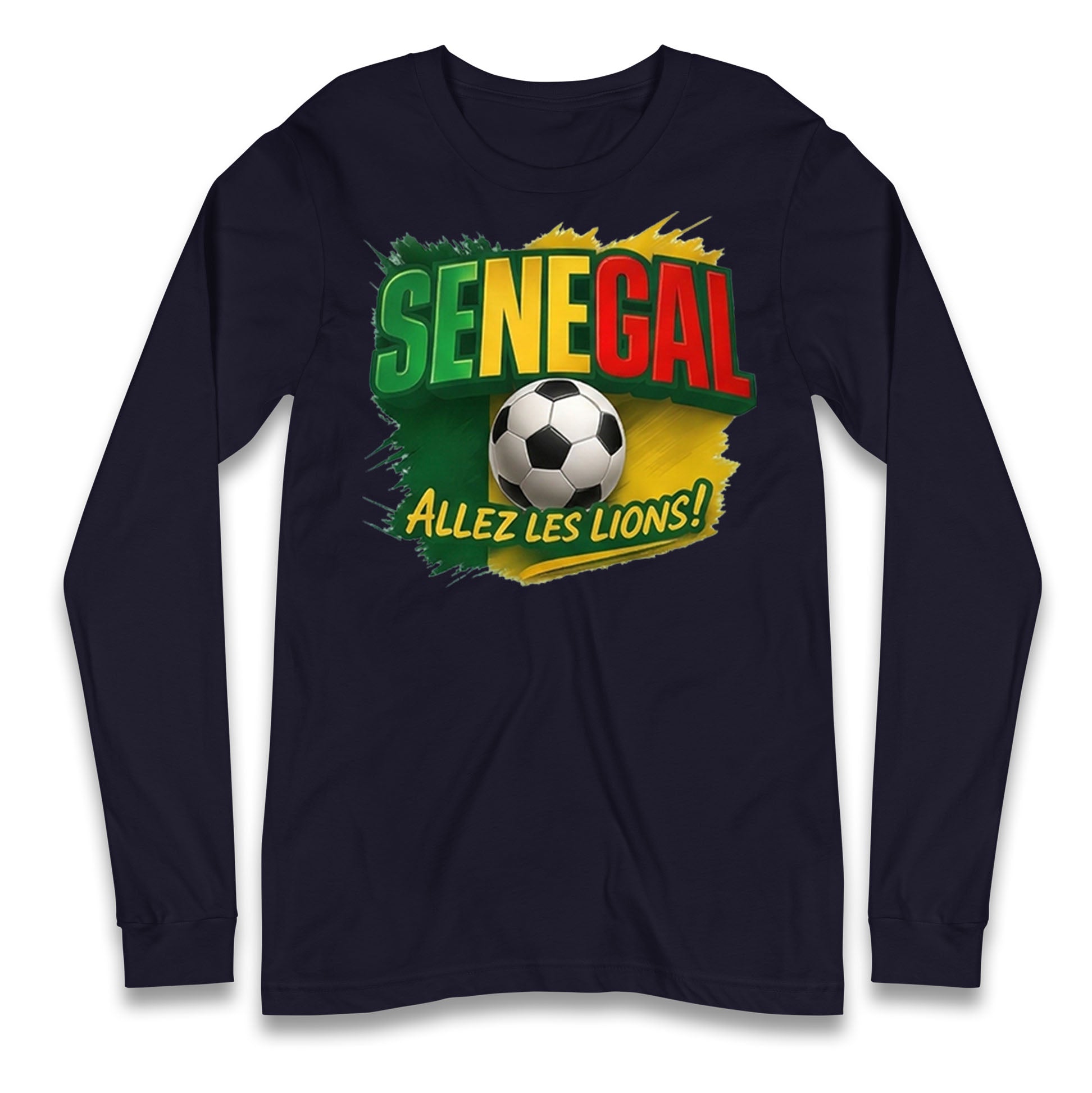 Senegal Retro World Cup Longsleeve T Shirt