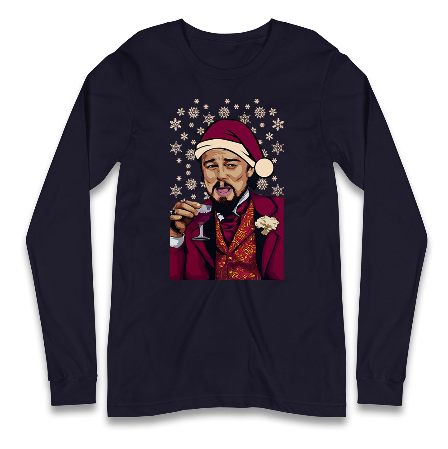 leonardo dicaprio christmas long sleeve t shirt
