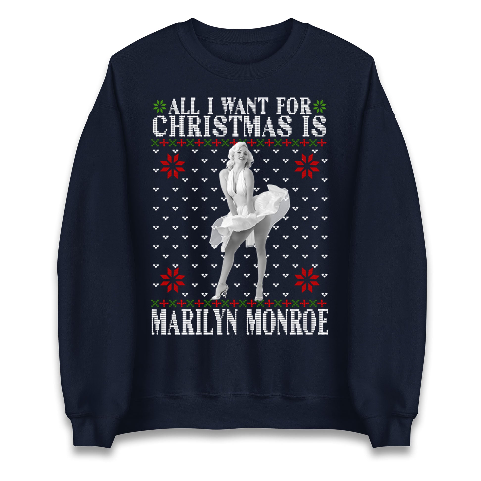 marilyn monroe christmas sweatshirt