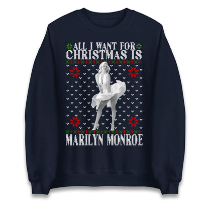 marilyn monroe christmas sweatshirt