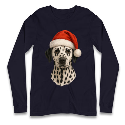 Dalmatian Dog Christmas Longsleeve T Shirt