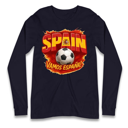 Spain Retro World Cup Longsleeve T Shirt