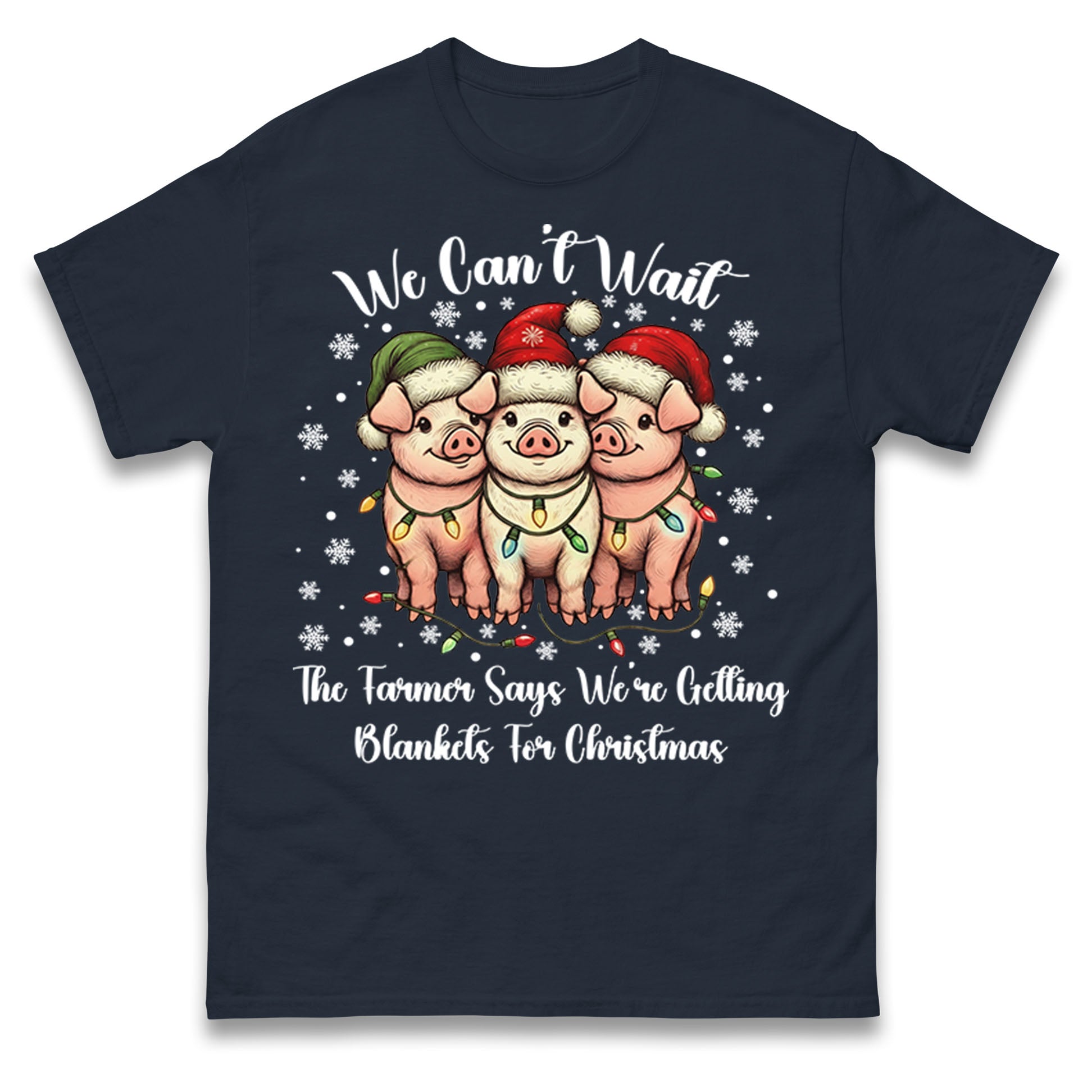 Three Pigs Christmas T Shirt