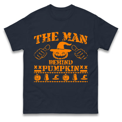 The Man Behind Pumpkin Halloween t shirt