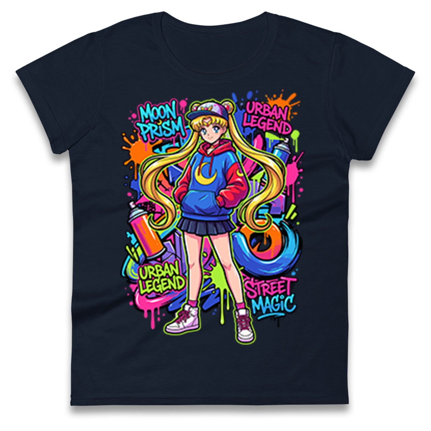 Moon Prism Power Ladies T Shirt