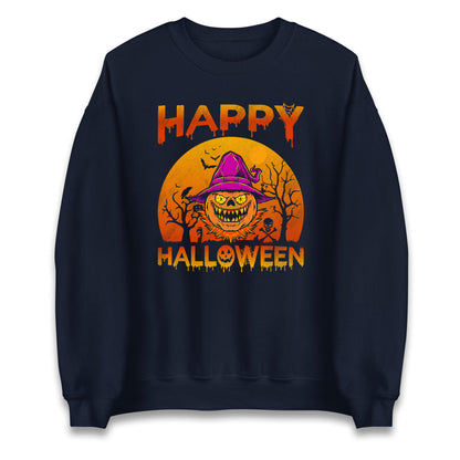 Happy Halloween Pumpkin Witch Sweatshirt
