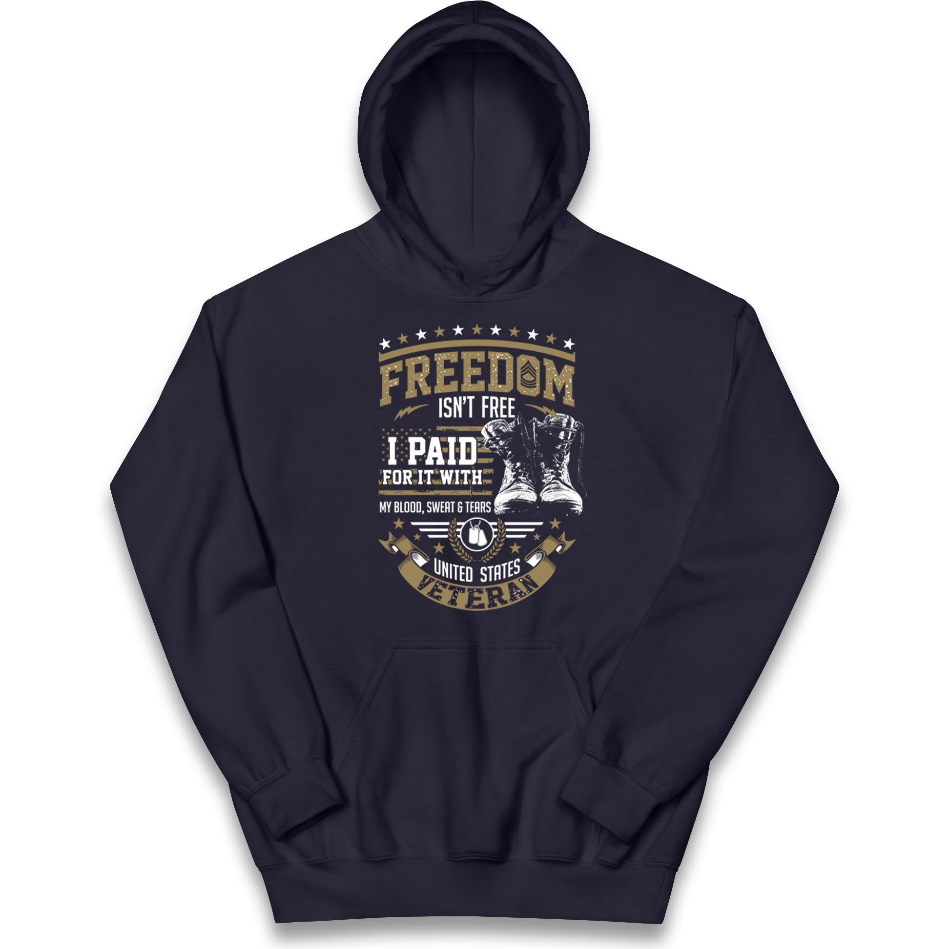 United States Veteran Kids Hoodie