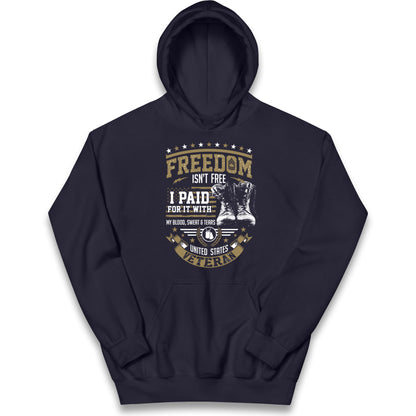 United States Veteran Kids Hoodie