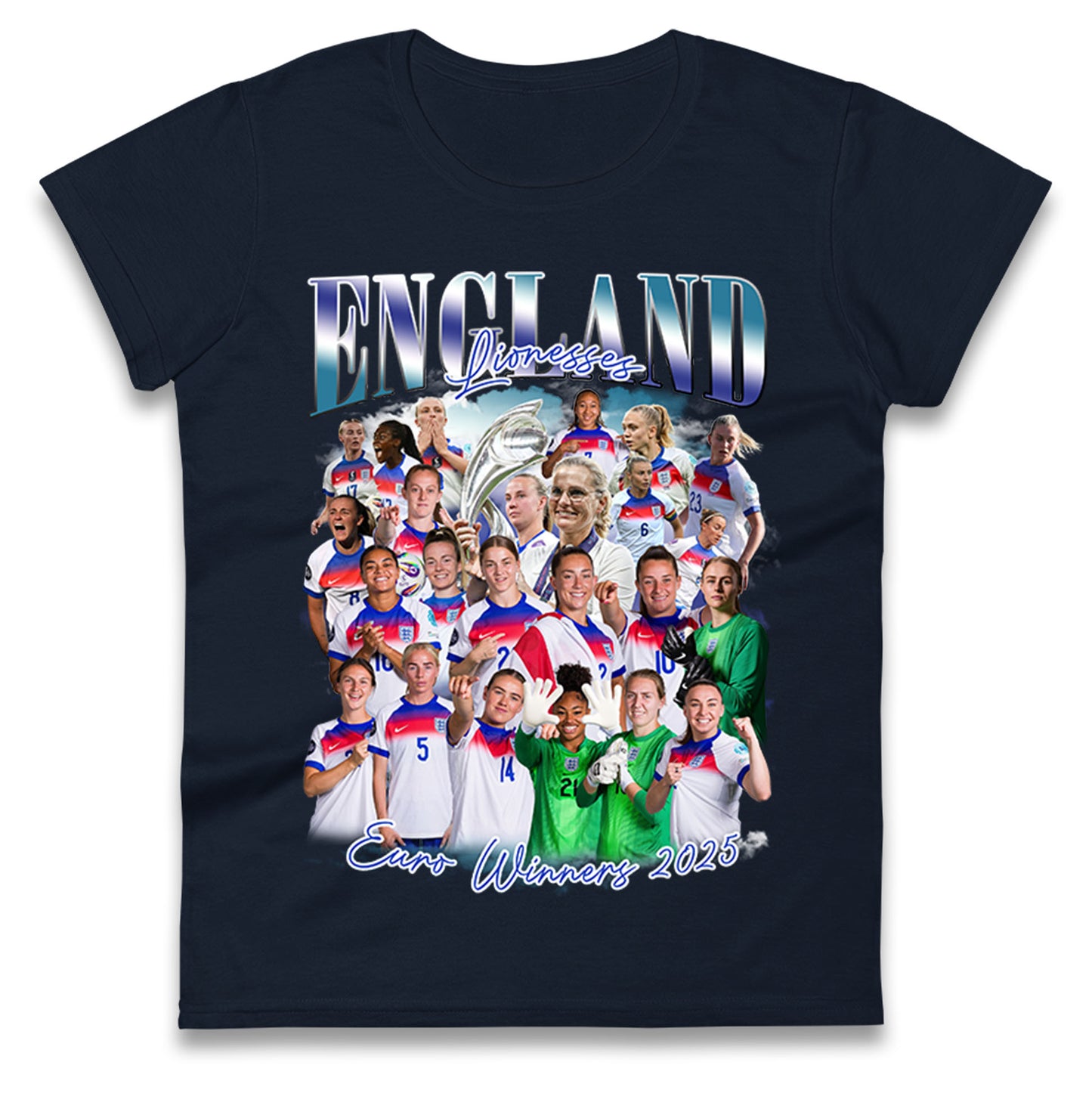 Englands Women Euro Winners 2025 Ladies Shirt