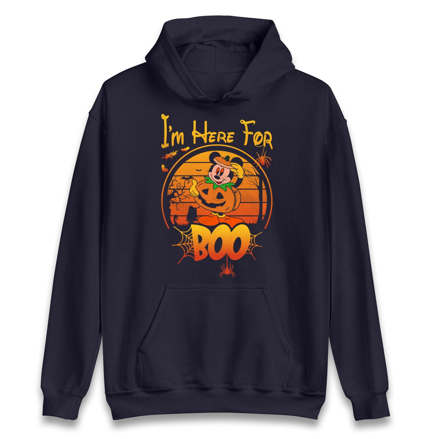 Mickey Mouse Im Here For Boo Halloween Hoodie
