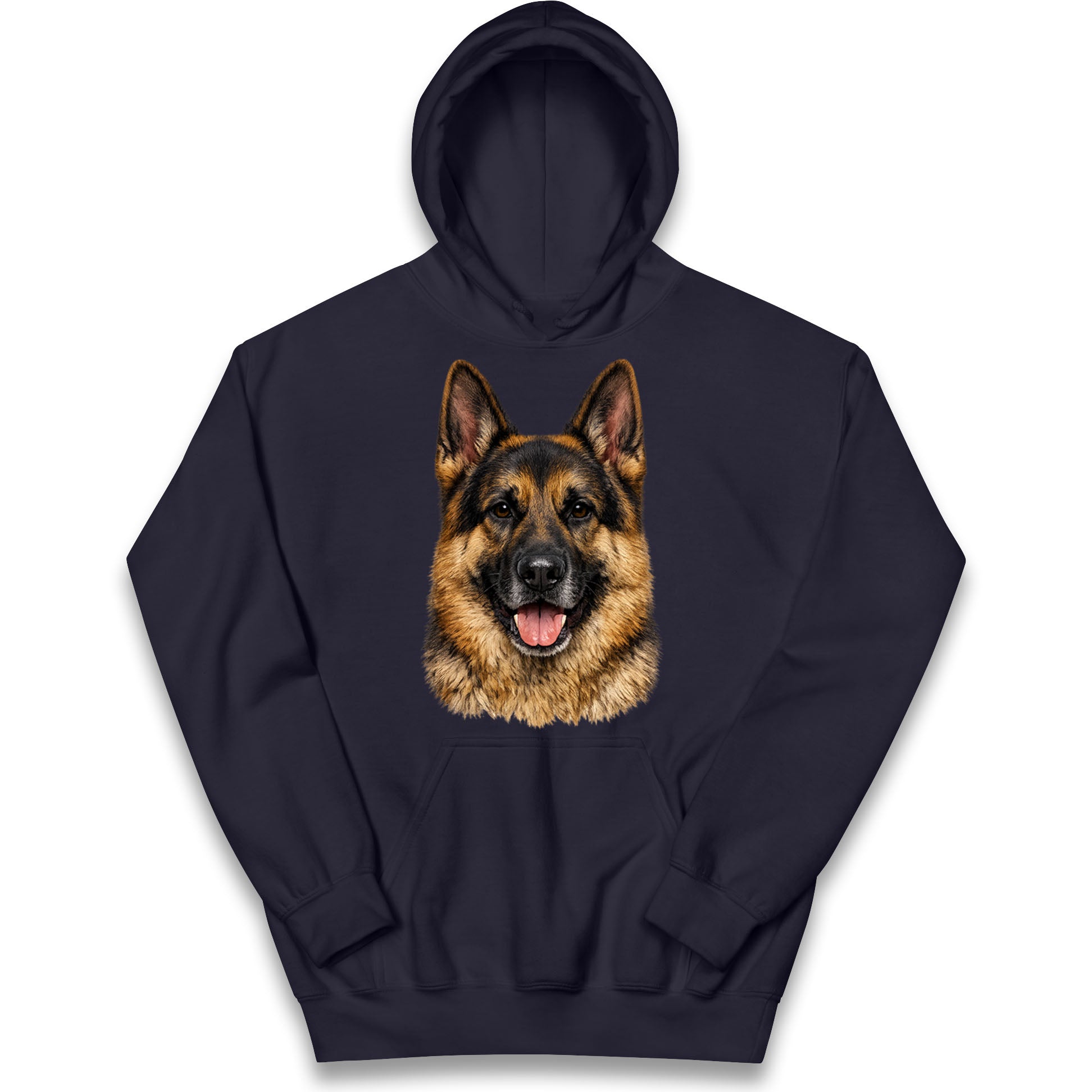 German Shepherd Dog Face Kids Hoodie