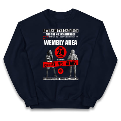 Jesus Christ Vs Santa Claus Kids Jumper