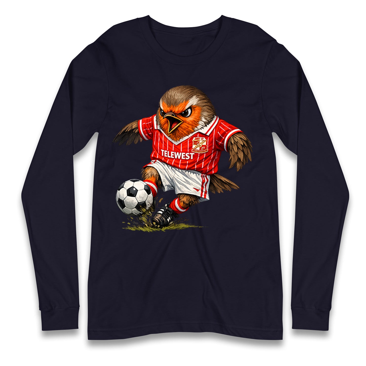 Classic Swindon Town Football Longsleeve T Shirt