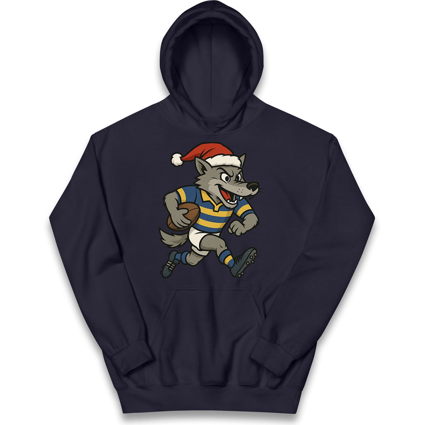 Retro Warrington Wolves Christmas Kids Hoodie
